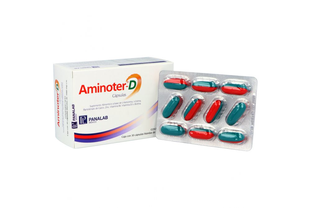 AMINOTER D CAPSULAS C/30 1980MG.
