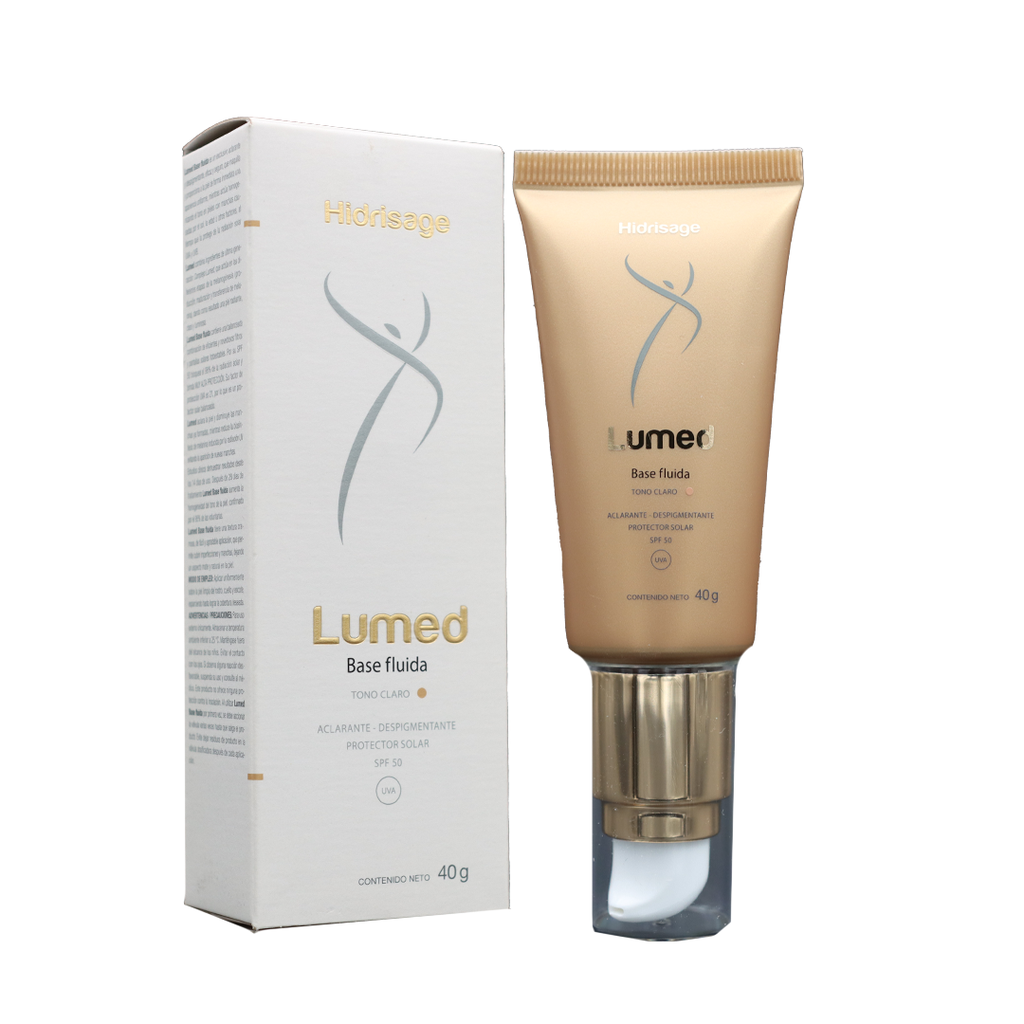 HIDRISAGE LUMED BASE FLUIDA TONO CLARO 40G