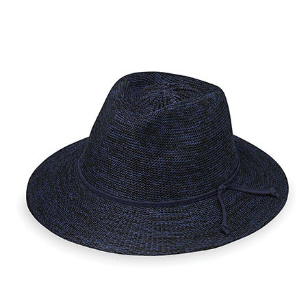 [10218,877824008242] VICTORIA FEDORA MIXED NAVY UPS 50+