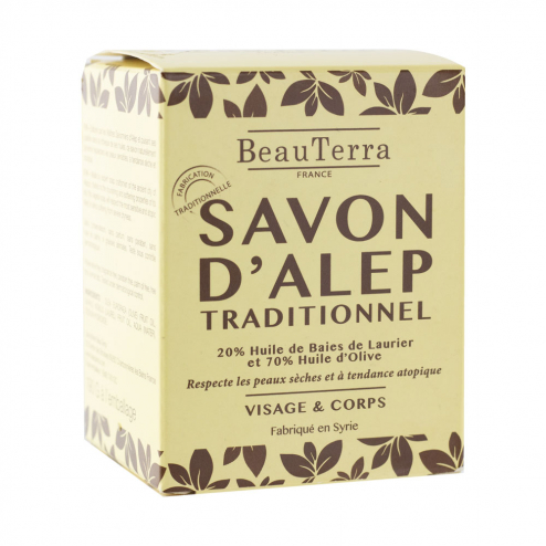 [3770008167247] JABON SOLIDO ALEPO ACEITE DE LAUREL190GR