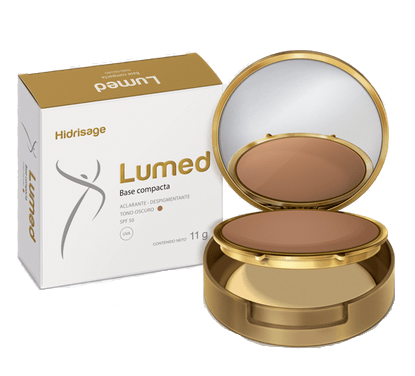 [7703281001553] HIDRISAGE LUMED BASE COMPACTO TONO OSCURO 11G